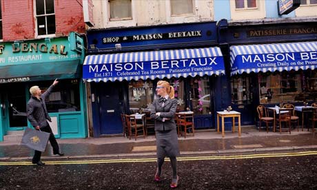 Shopping at Maison Bertaux, London