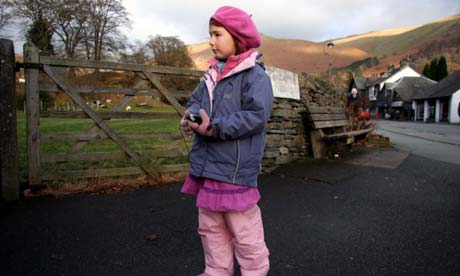 Walking in the Lake District with a Wainwright guide on iPod