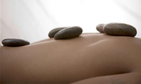 Vocanic rock treatment, St David's man spa, Cardiff