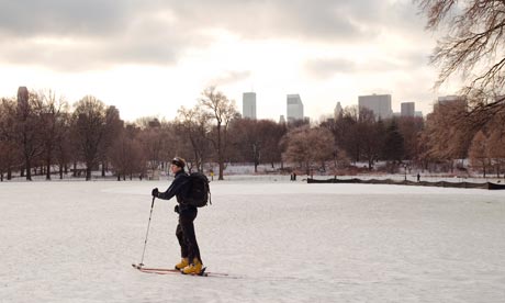 Skiing in Central Manhattan