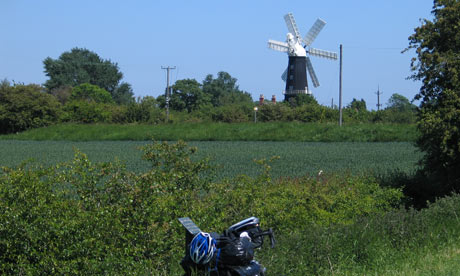 Mike's big British bike adventure - windmill