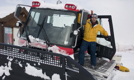 Piste-basher in Serre Chevalier, France