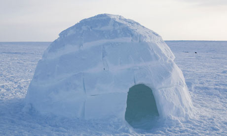 House  on It S So Cold In This House     An Igloo On Frozen Sea Ice Near