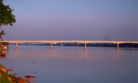 Thai-Laos Friendship Bridge over the Mekong