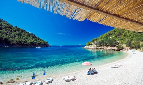 wallpaper beach night. Pupnatska each, Korcula