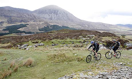 Riding the marble mining trail