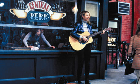 Coffee Shop   on Friends Character Phoebe Outside The Central Perk Coffee Shop
