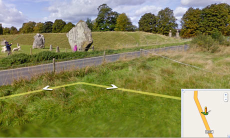 The Avebury Stones on Street View