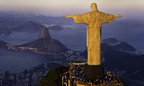 Christ the Redeemer overlooking Rio de Janeiro, Brazil