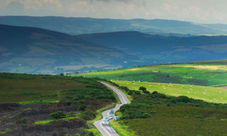 View of the A39 from Porlock Hill