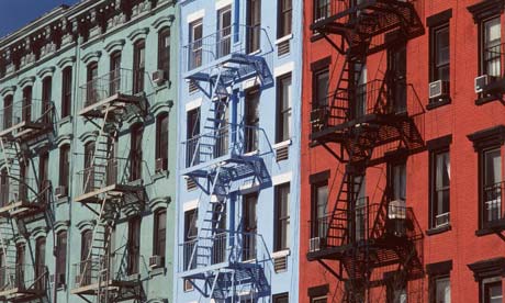 Tenement buildings in New York