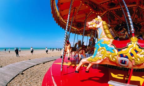 Carousel at Brighton beach, England