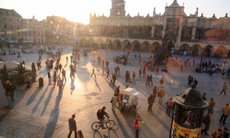 Rynek Glowny square in Krakow