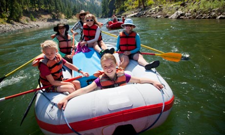 Ride down the Salmon river in Idaho, America.