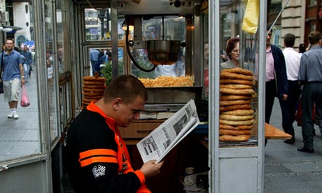 Burek and popcorn stall, Belgrade, Serbia