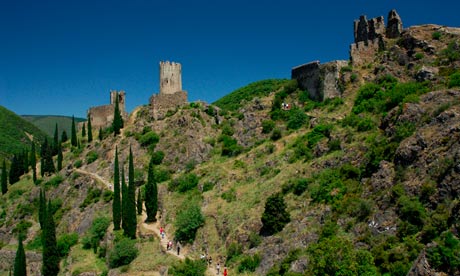 Lastours ruined castle