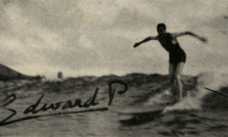 King Edward VIII surfing in Hawaii in 1920