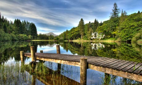 Loch Ard, Trossachs, with Ben Lomond in the distance 