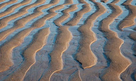 sand pattern on beach