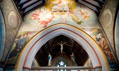 The murals at Berwick Church