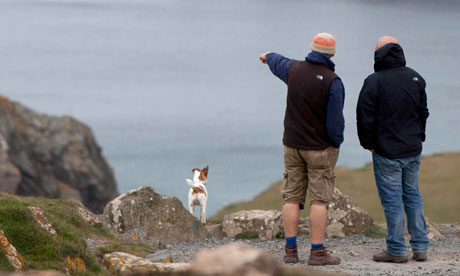 Phil Daoust on the Lizard coastal footpath, Cornwall