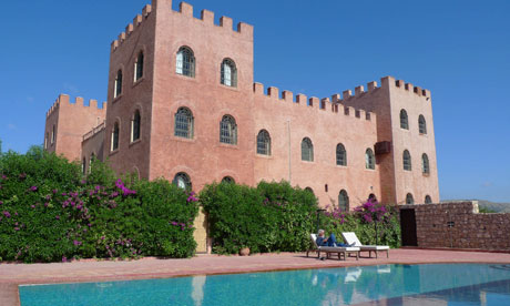 The Atlas Kasbah, built only three years ago, resembles a giant rust-coloured sandcastle
