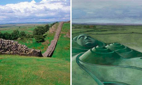 Hadrians wall and Northumberlandia