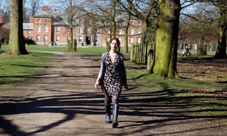 Laura Barton, walking around the National Trust's Dunham Massey in Cheshire