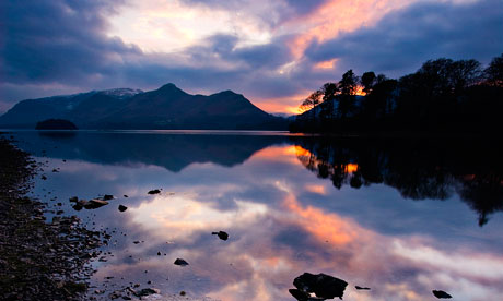 Sunset over Derwent Water