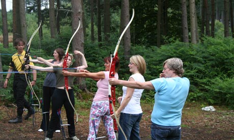 Take aim … archery lessons at Adrenalin Jungle in Nottinghamshire