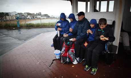 Wet weather in Broadstairs