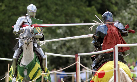 Take that … jousting knights in action