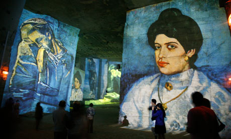 Multimedia show inside the Carrières de Lumières, Les Baux de Provence