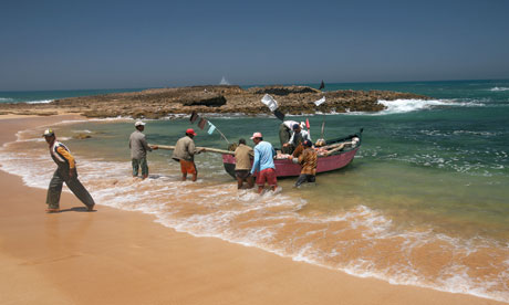 Net practice: fishermen on Oualidia’s 11km-long sheltered lagoon