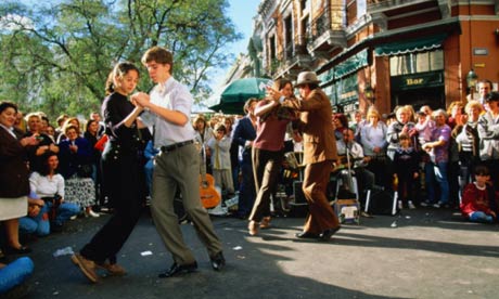 Tango in the San Telmo district of Buenos Aires, Argentina.