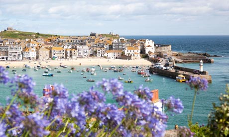 St Ives harbour, Cornwall, UK