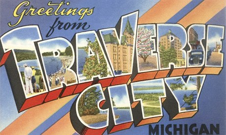 Traverse City postcard, Michigan