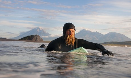 Surfing Kamchatka, Russia