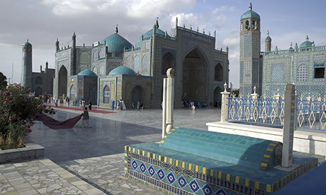 Blue Mosque in Mazar-i-Sharif, Afghanistan