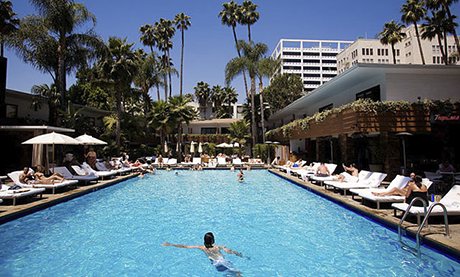 The Hollywood Roosevelt Hotel's pool