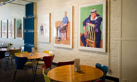 The cafe of Salts Mill, Saltaire, UK