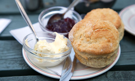 Traditional Devonshire cream tea