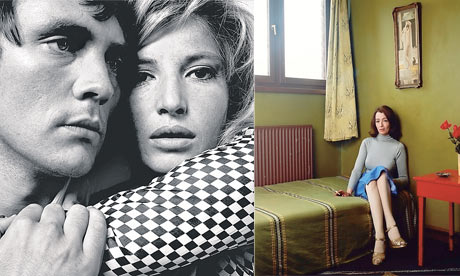 Terence Stamp, Monica Vitti, and Christine Keeler, composite