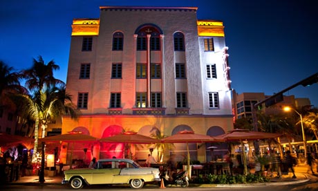 Miami South Beach at night