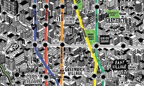 New York map by Jenni Sparks