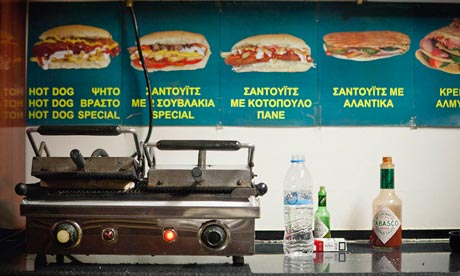 Hot dogs in Athens