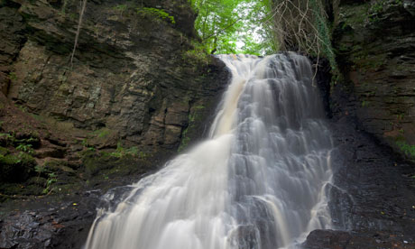 Hareshaw Linn waterfall, Bellingham, Northumberland national park