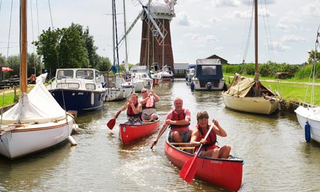 Canoeing on the Broads