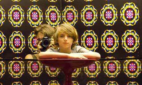 Theodora Sutcliffe and Zac at the Hong Kong Science Museum