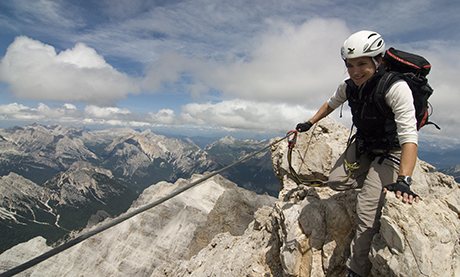 Via Ferrata, Dolomites, Italy